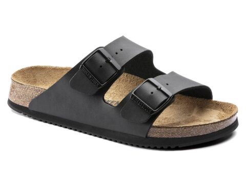Birkenstock Arizona Sandali Uomo in Pelle Nubuck Soft Gray