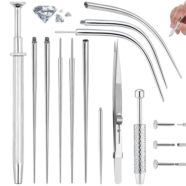 TYXHXTF Kit 12 Taper e Grabber per Piercing in Acciaio Inossidabile