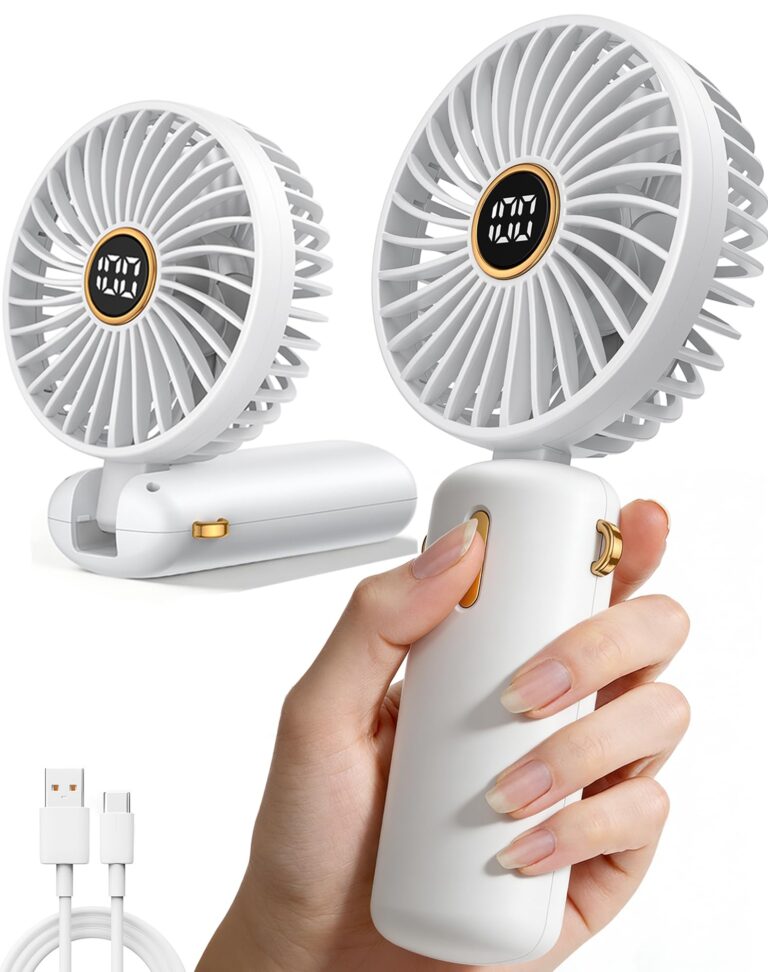 Ventilatore Portatile Mini USB Ricaricabile Silenzioso Tascabile