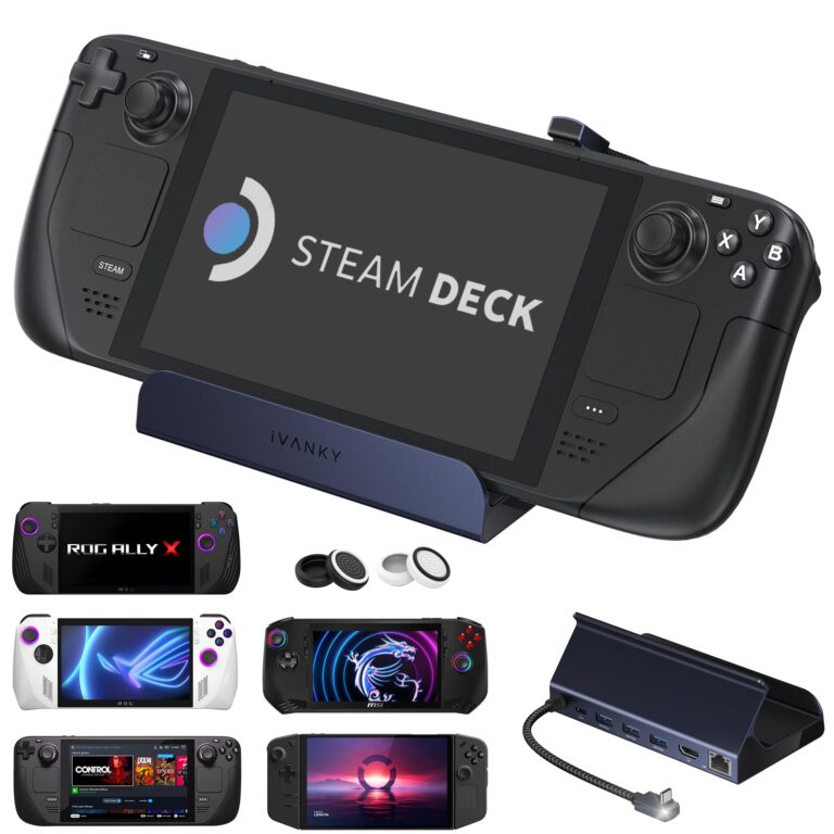 iVANKY Dock 8-in-1 per ROG Ally X con HDMI 2.1 4K e PD 100W