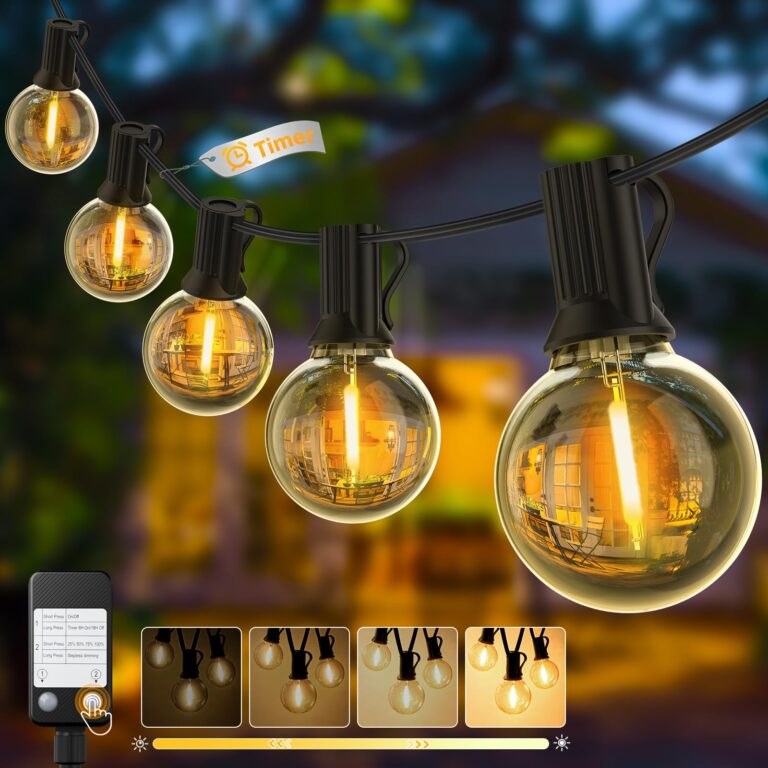 Yuusei Catena Luminosa LED da 15 metri con Dimmer G40 IP45