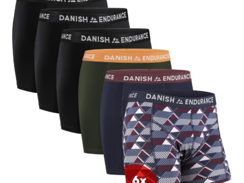 Danish Endurance Boxer Uomo in cotone morbido, confezione da 6 o 10