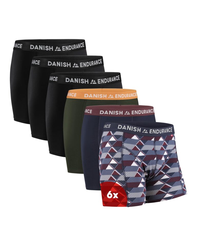 Danish Endurance Boxer Uomo in cotone morbido, confezione da 6 o 10