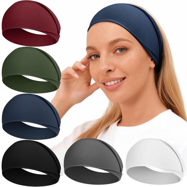 Loiluliy 6 fasce capelli elastiche sport per donna e uomo