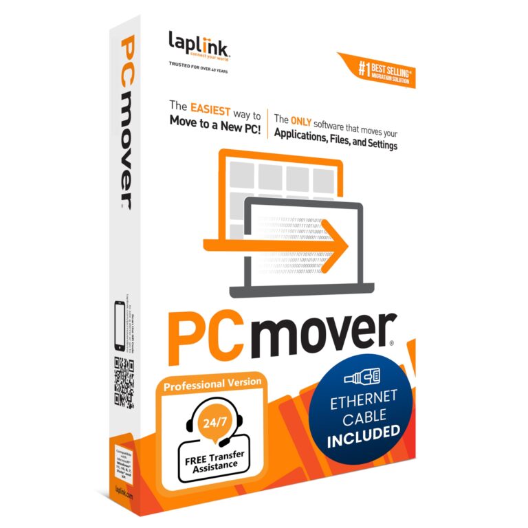 Laplink PCmover Professional 11 con cavo ad alta velocità (1 uso)