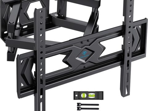 PERLESMITH Supporto TV parete orientabile e inclinabile 26-70 pollici fino a 45 kg