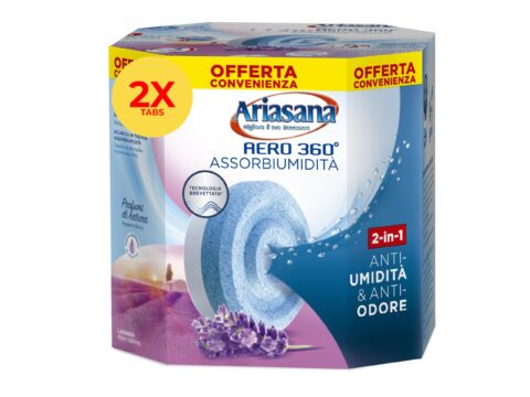 Ariasana Aero 360° Ricarica Tab Lavanda assorbi umidità profumato