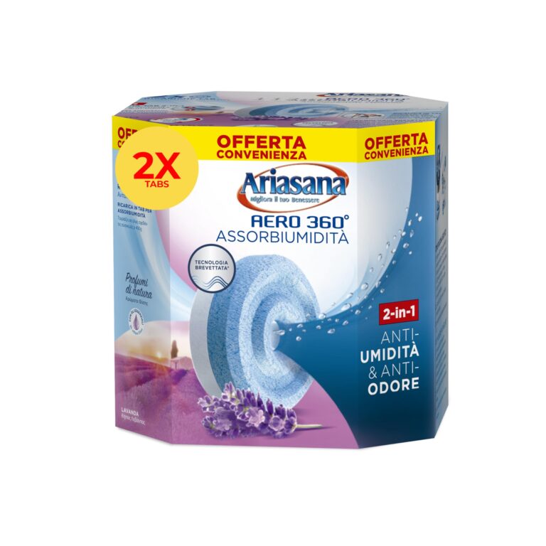 Ariasana Aero 360° Ricarica Tab Lavanda assorbi umidità profumato