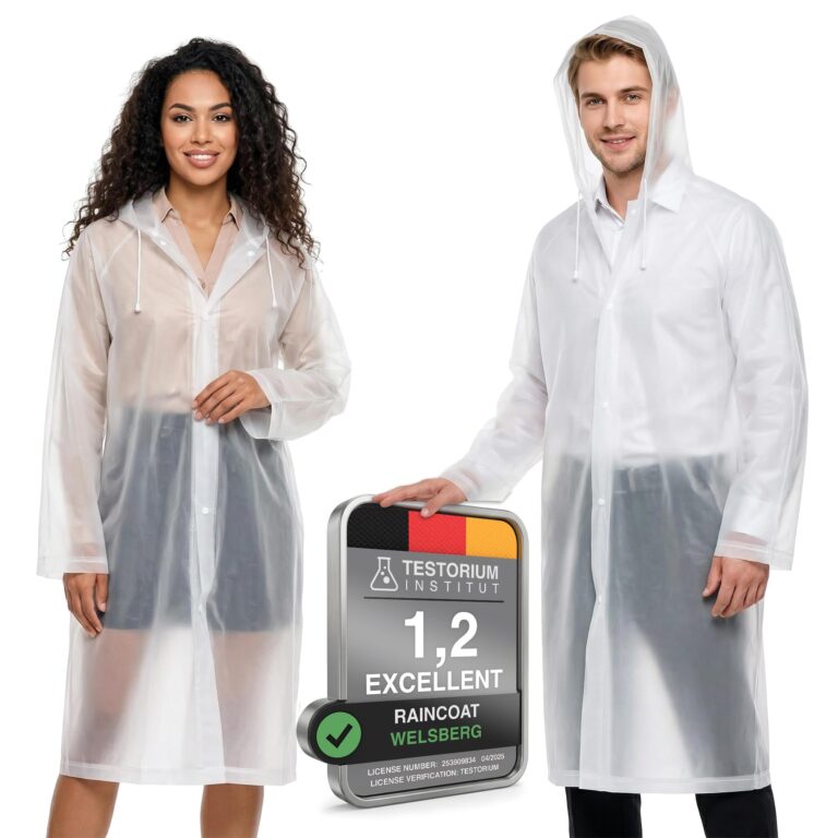 Welsberg Poncho Impermeabile con Cappuccio Riutilizzabile Unisex