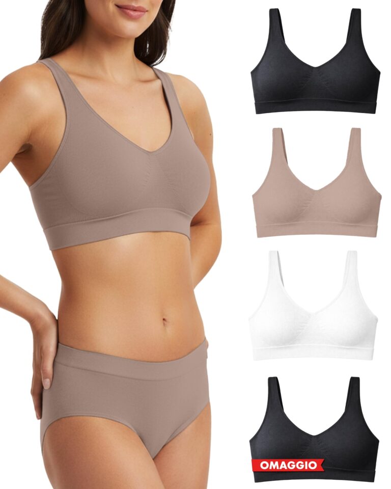 Risalti Reggiseno Senza Ferretto Bralette - 3 Pezzi