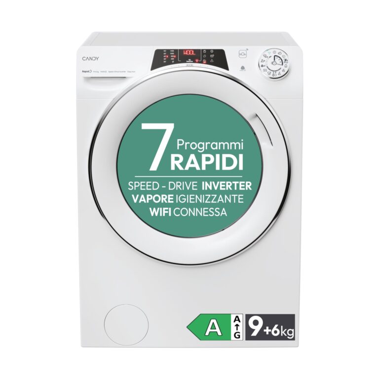 Candy RapidO Lavasciuga 9+6 kg Wi-Fi Classe A 1400 giri