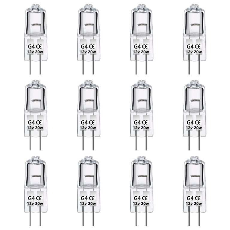 Caldarax Lampadine G4 Alogene 20W 12V Dimmerabili – 12 Pezzi