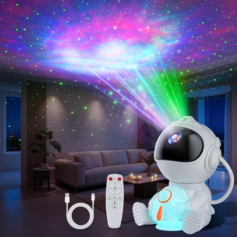 Proiettore Stelle LED Astronauta con Telecomando 8 Modalità