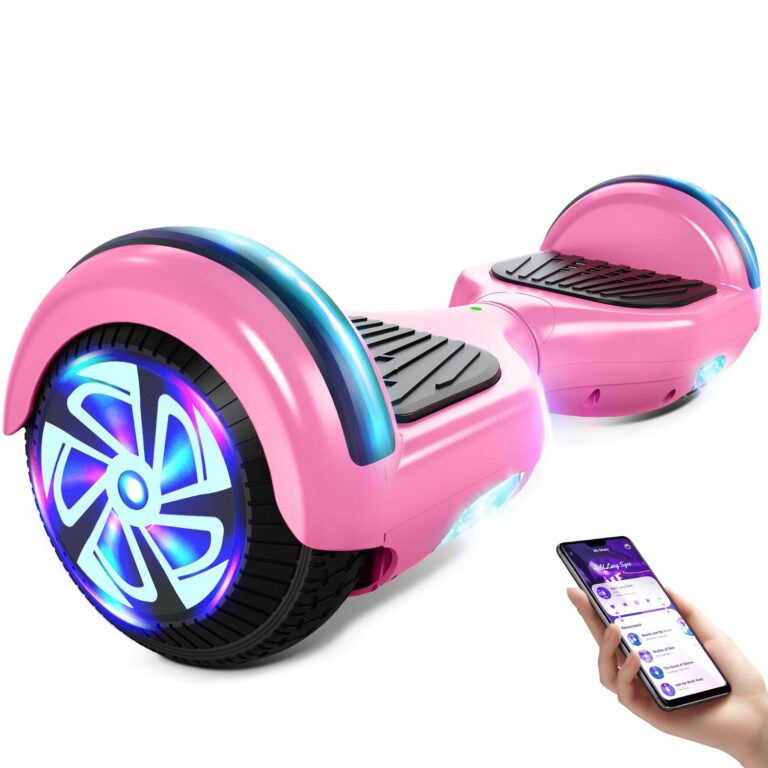 Electric Self Balancing Hoverboard with 6.5" Tires,LED Light-up Wheels, Self-Balancing Hoverboard with Active Balance Tech...