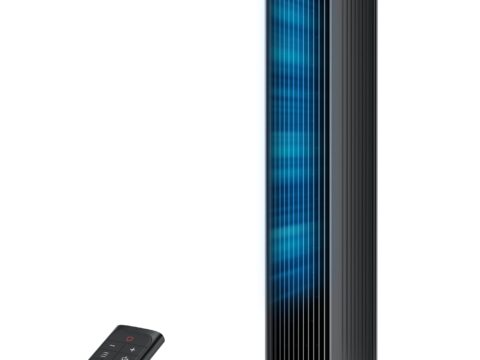 DREO Ventilatore a Torre Silenzioso 20dB con Telecomando