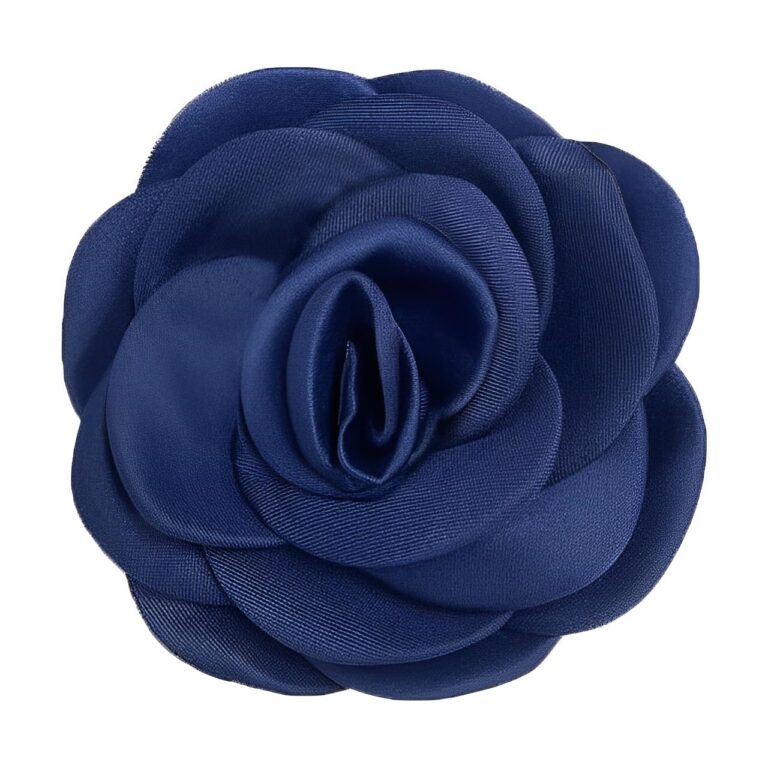 Spilla in Raso Fatta a Mano 10 cm - Reversibile con Clip