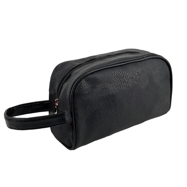 Jophy & Co. borsello da polso in pelle nera con cinturino