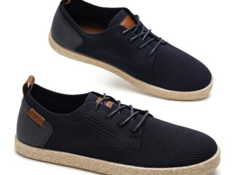 Glamora Espadrillas Uomo Traspiranti con Lacci e Suola Antiscivolo