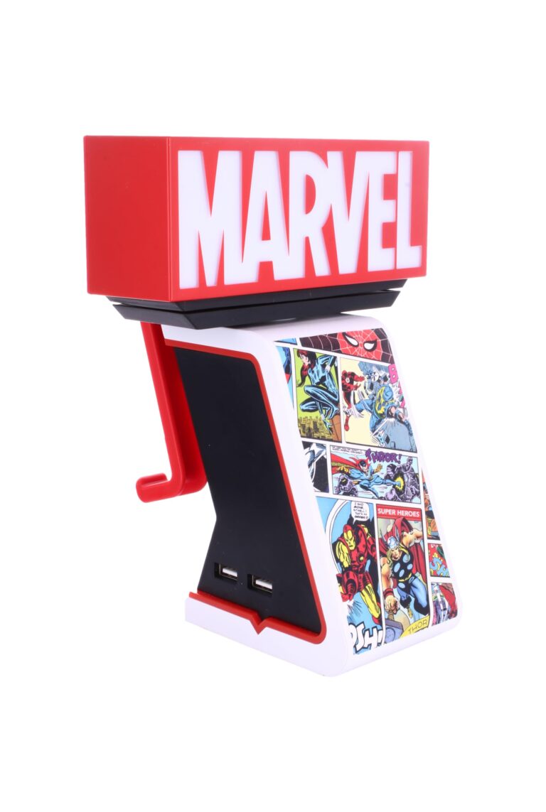 Cableguys Ikon Marvel Comics - Supporto Illuminato per Gaming e Smartphone