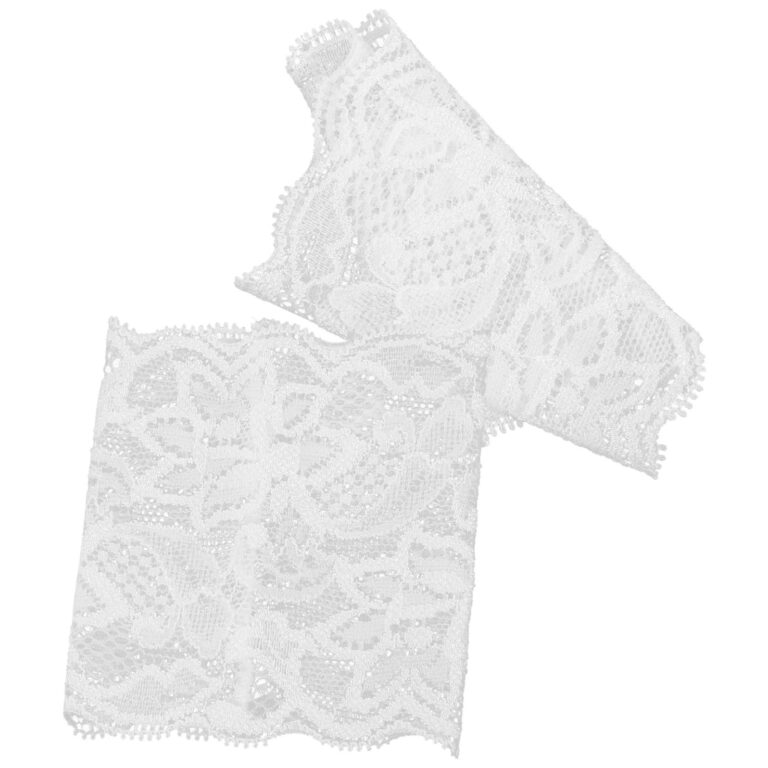 IDEANATEGRATE Copribraccia in pizzo elastico bianco per donna
