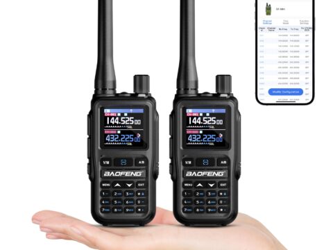 Baofeng GT-5R Mini Radio Portatile Dual Band 5W con App Bluetooth
