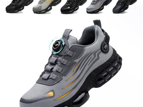 Scarpe antinfortunistiche unisex con punta in acciaio, leggere e traspiranti