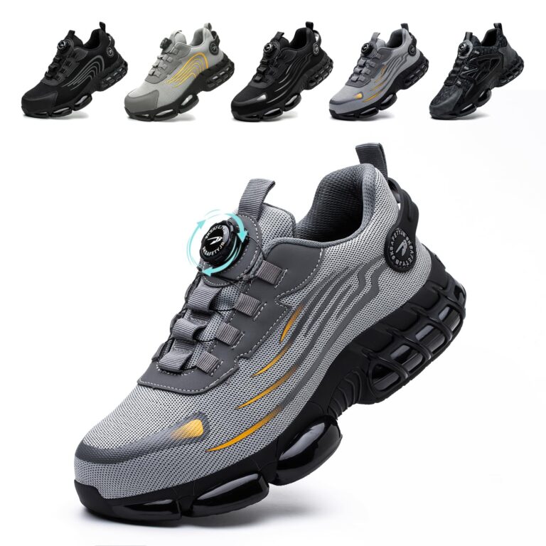 Scarpe antinfortunistiche unisex con punta in acciaio, leggere e traspiranti