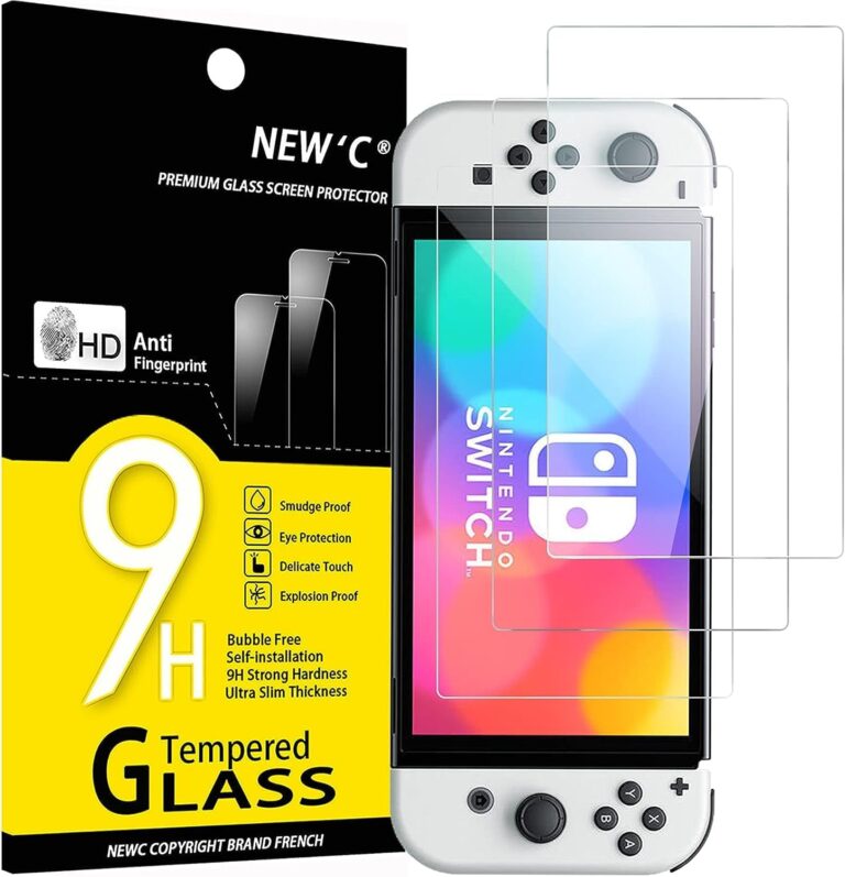 NEW'C 3 pezzi vetro temperato per Nintendo Switch OLED