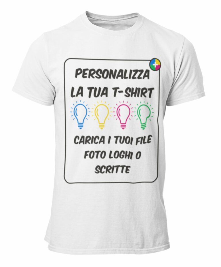 bubbleshirt T-Shirt Personalizzata Uomo Donna Bambino – Maglietta Personalizzabile con Foto, Logo...