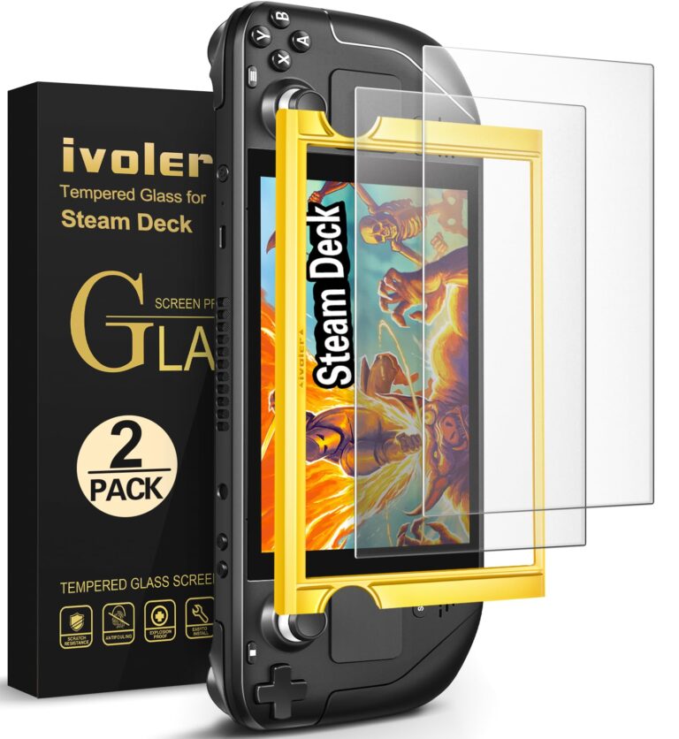 iVoler Pellicola Vetro Temperato Opaco per Steam Deck e Steam Deck OLED