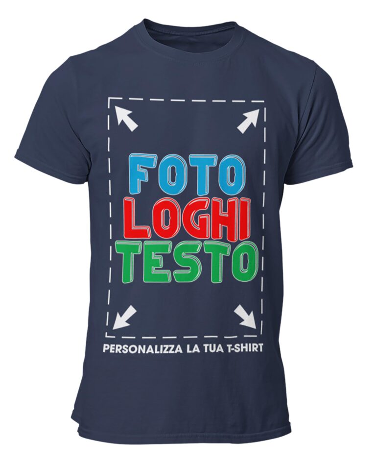 fashwork Maglietta Personalizzata Uomo Donna, T-Shirt Personalizzabile con Stampa Foto, Scritta o...