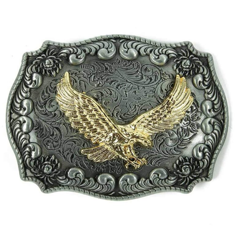 Fibbia Cintura Western con Aquila stile Cowboy Rodeo