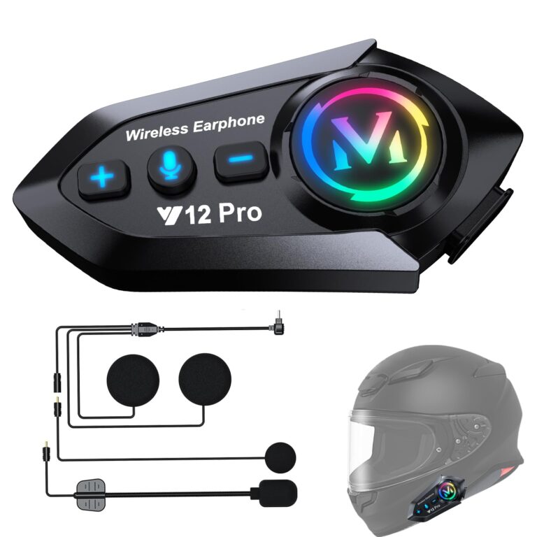 Auricolari Bluetooth 5.4 per Casco Moto con Interfono 500m (coppia)