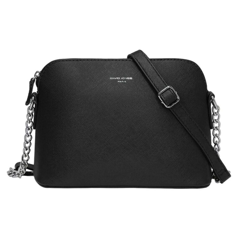 David Jones - Piccola Borsa a Tracolla Spalla Donna Catena - Borsa Mano PU Pelle Messenger Crossb...