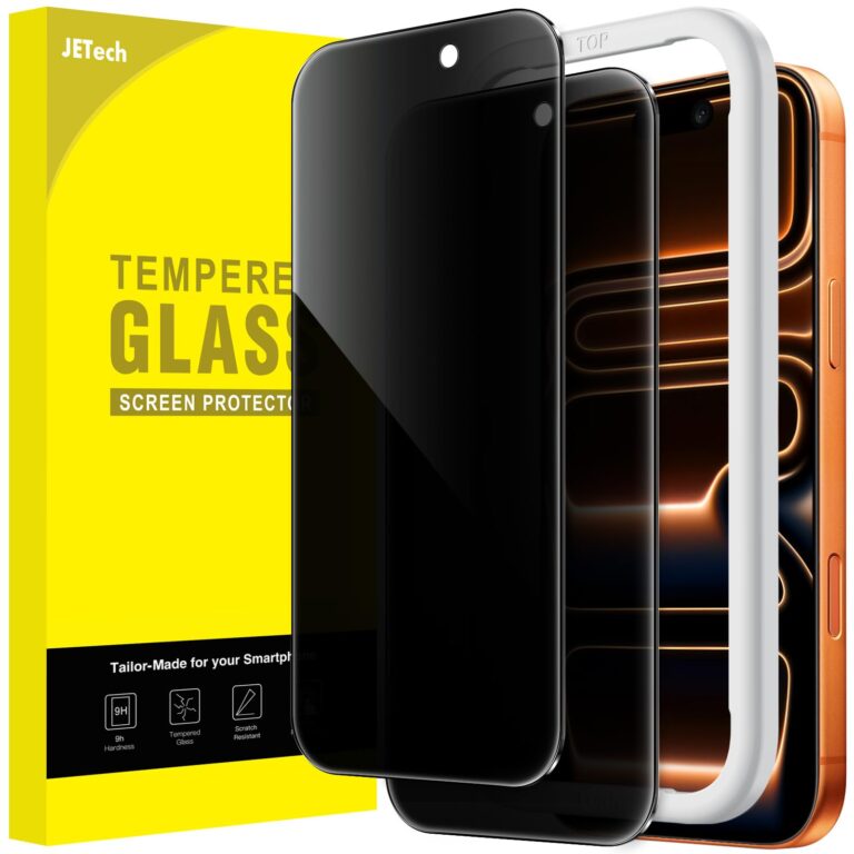 JETech Pellicola Privacy in Vetro Temperato per iPhone 17 Pro Max 6,9"