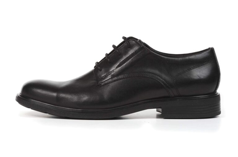 Geox Scarpe Stringate Uomo in Pelle con Suola Traspirante