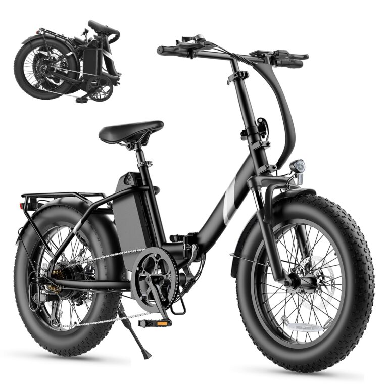 Touroll Bicicletta Elettrica, S3/S3 Pro Bici Elettrica pieghevole, 20"×3.0" fat bike elettrica, Autonomia 195 KM, Forcella...