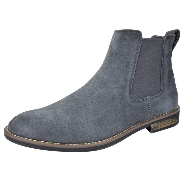 Bruno Marc Stivaletti Chelsea Uomo in Pelle Scamosciata Vintage