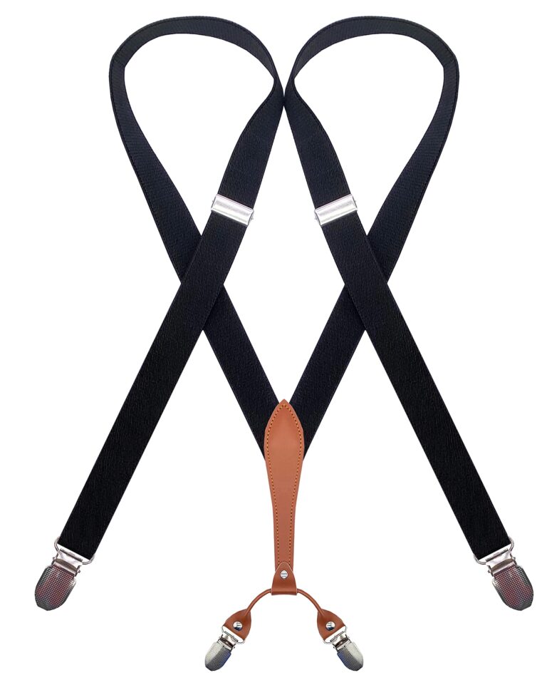 Bretelle da donna elastiche a Y con 4 clip in metallo