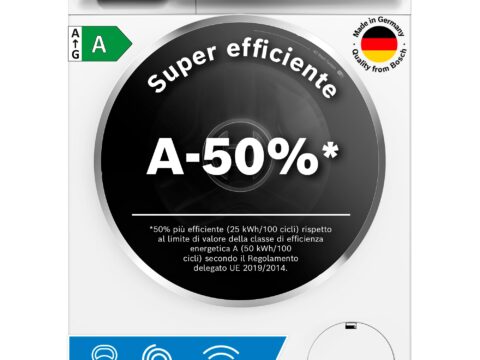 Bosch WGB24402IT Serie 8 Lavatrice Smart 9 kg Classe A-50% Inverter