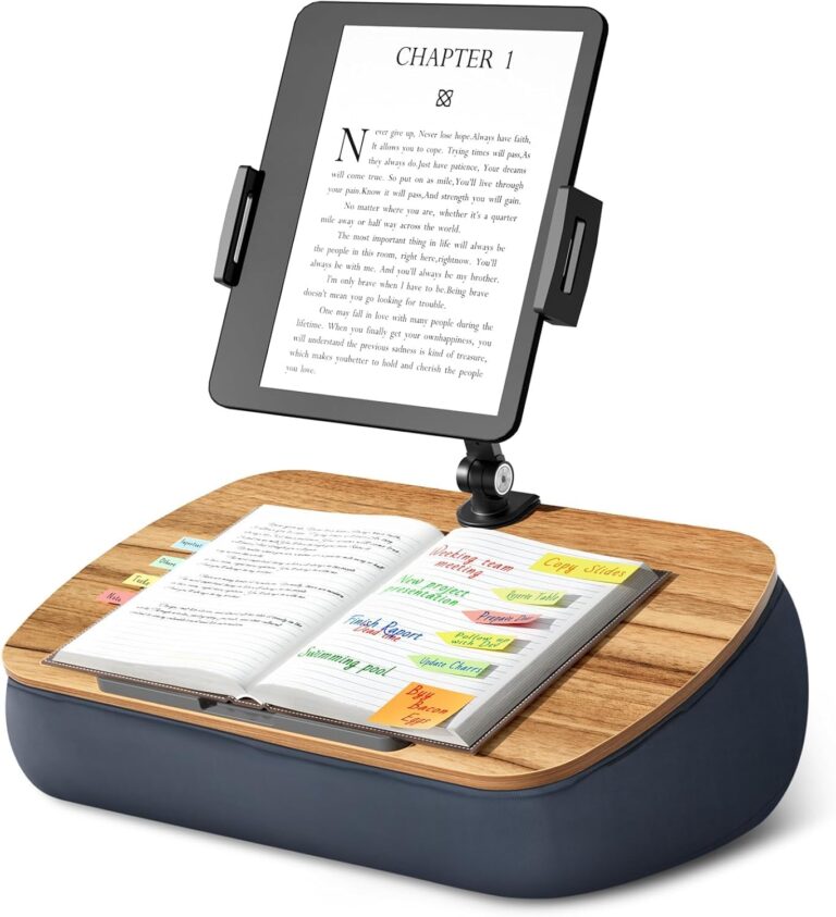 SHUOSUO Supporto Cuscino Tablet, Porta Tablet con braccio regolabile, compatibile con iPad, Kindle, Cellulare (4,7-13"), s...