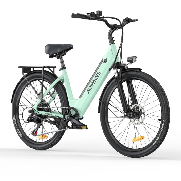 HillMiles Bici Elettrica Per Adulti Da 26", 7 Velocità Bicicletta Elettrica da 36V 13Ah Batteria Rimovibile, 25km/h & Auto...