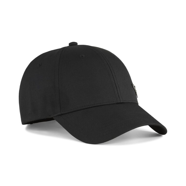 PUMA Cappellino da Baseball Ess Metal Cat OneSize, Black