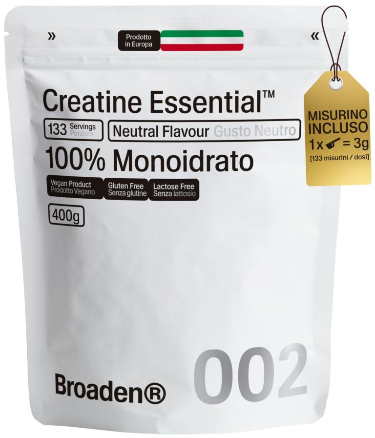 BROADEN® 400g Creatina Monoidrato in Polvere Senza Sapore con 133 Porzioni | 100% Monoidrato di Creatina Micronizzata | Se...