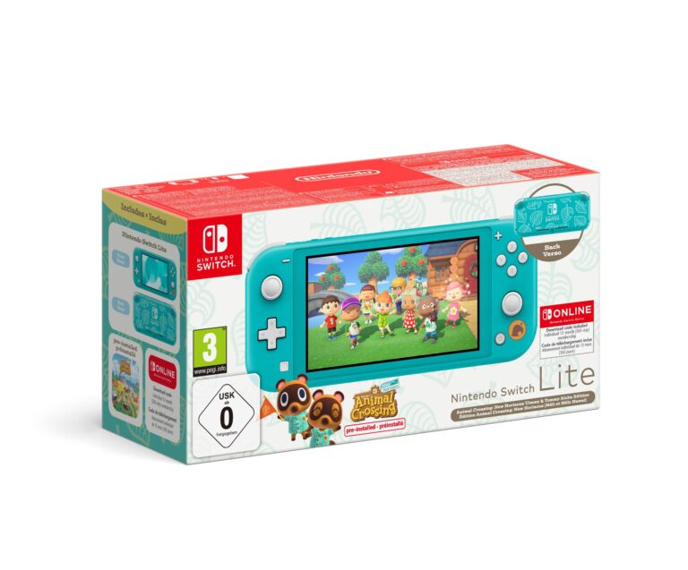 Nintendo Switch Lite Animal Crossing Aloha Edition turchese