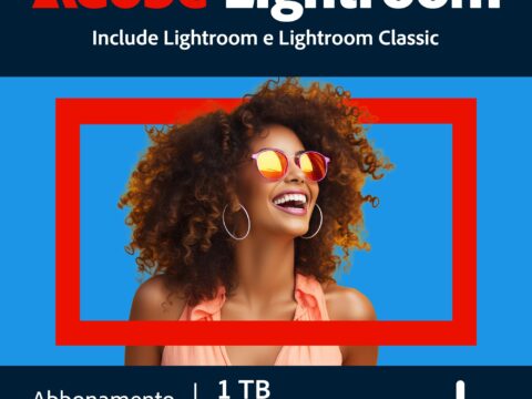 Adobe Lightroom con Lightroom Classic 1 TB – 1 Anno