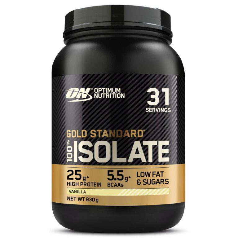 Optimum Nutrition Gold Standard 100% Whey Proteine Isolate in Polvere, Gusto Vaniglia, 930g, 31 Porzioni