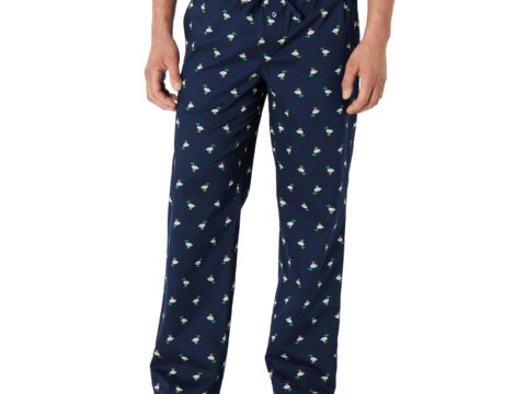 Amazon Essentials Pantaloni Pigiama in Popeline di Cotone con Coulisse