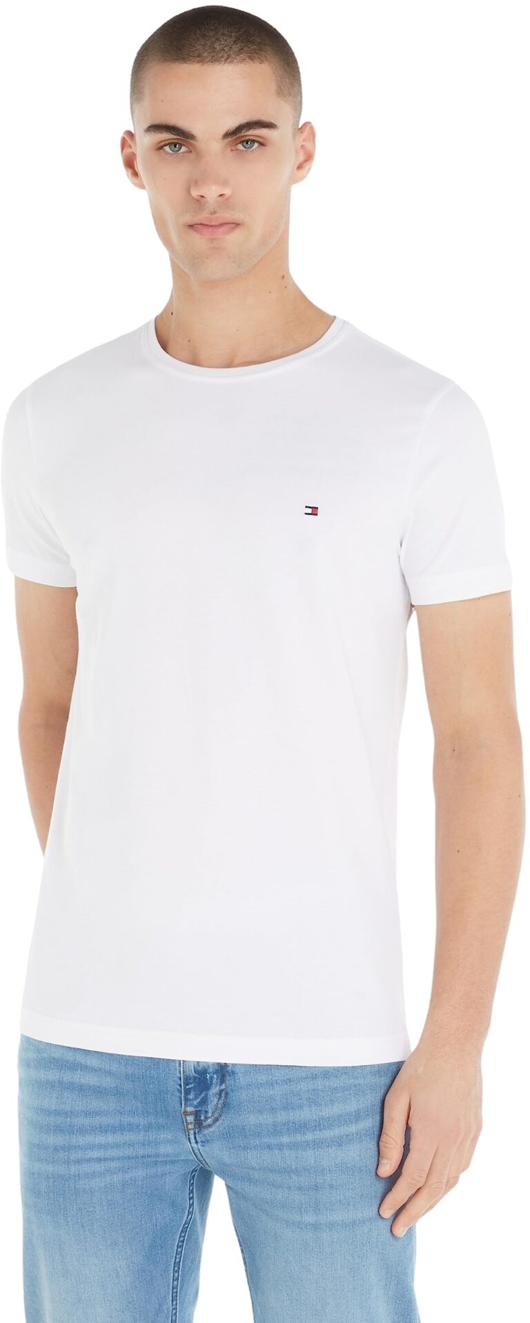 Tommy Hilfiger T-shirt Uomo Core Stretch Slim Fit Manica Corta