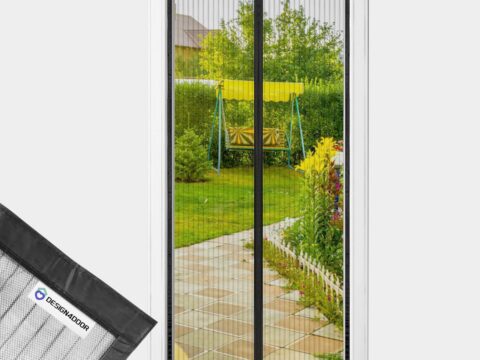 DESIGN4DOOR Zanzariera Magnetica 100×260 cm per Porta Finestra